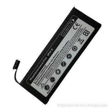 Lithium polymer mobile phone battery for iPhone 5, 616-0610/616-0611/616-0612/616-0613, 1450mAh